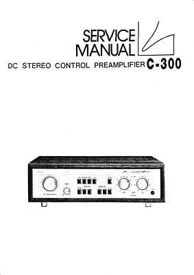 Service manual for Luxman C-300