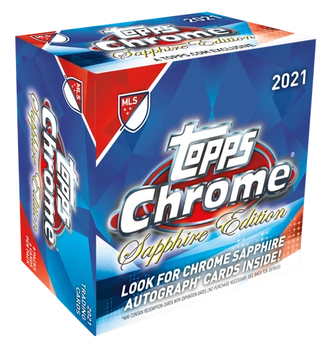 2021 Topps MLS Chrome Sapphire Edition SOCCER Sealed Hobby Box