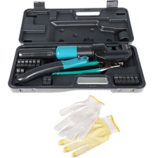 10 Ton Hydraulic Crimper Crimping Tool WIth 9 Dies Wire Battery Crimper Tool New