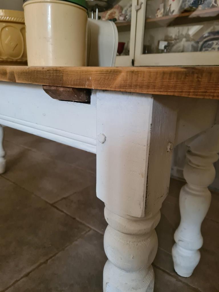 Antique Pine kitchen table. eBay