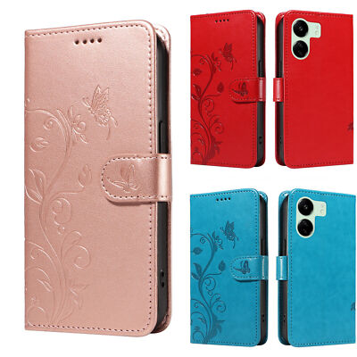 Flower Butterfly Wallet Phone Case For Sony Xperia 1 5 10 III IV Nothing Phone