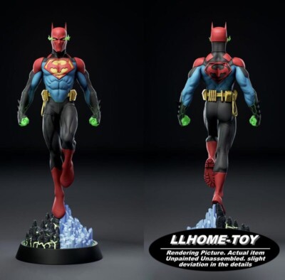 1/6 39cm SuperBat 3D Print Garage Kit Figure Model Unpainted Unassembled GK