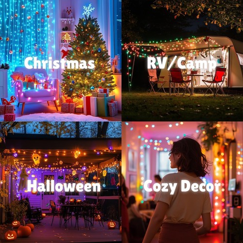 66ft 200-LED Smart Fairy String Lights, Color-Changing, Music Sync, App-Control - Picture 5 of 7
