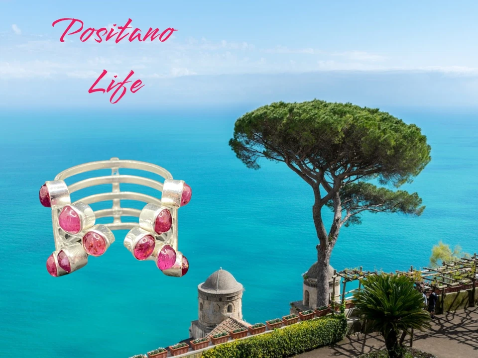 Moda Positano Gioielli - Collezione Zaffiro - Anello Ag925 con Rubino - Immagine 2 di 4