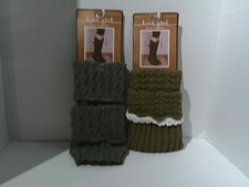 Luxe Girl lot of 2 Boot Toppers/SIZE ON PACKAGE IS 9-11