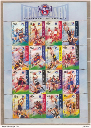 AUSTRALIA 1996 Sport Football AFL MNH(**) Mi 1543-1558