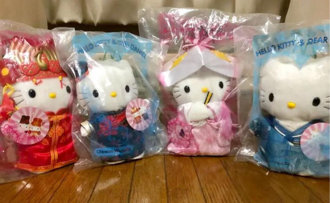 Hello Kitty & Daniel Plush Toy Mcdonald's Japan and China Wedding