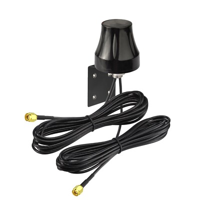Bingfu 4G LTE Double SMA Male MIMO Antenna Outdoor Fixed Bracket Wall Mount 