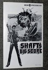 SHAFT'S BIG SCORE original 1972 movie pressbook RICHARD ROUNDTREE