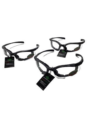 3 PAIRS of Crossfire Sniper Bifocal +2.0 Magnifier Clear Safety Glasses Sun Z87+
