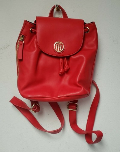 Tommy Hilfiger small red bucket bag 