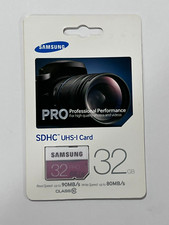 New Samsung 32GB PRO Class 10 SDHC up to 90MB/sMB-SG32D/AM