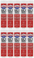Case of 10 Lucas Oil 10005 Red N Tacky Multi-Purpose Grease 14 oz. Cartridges