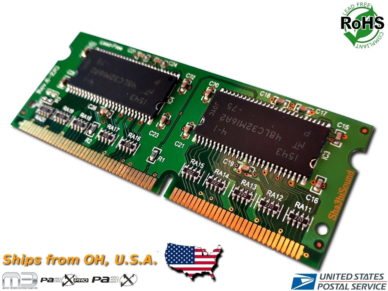 256MB Sample Memory Expansion for KORG M3 PA3x PA2x OEM EXB-M256 ...