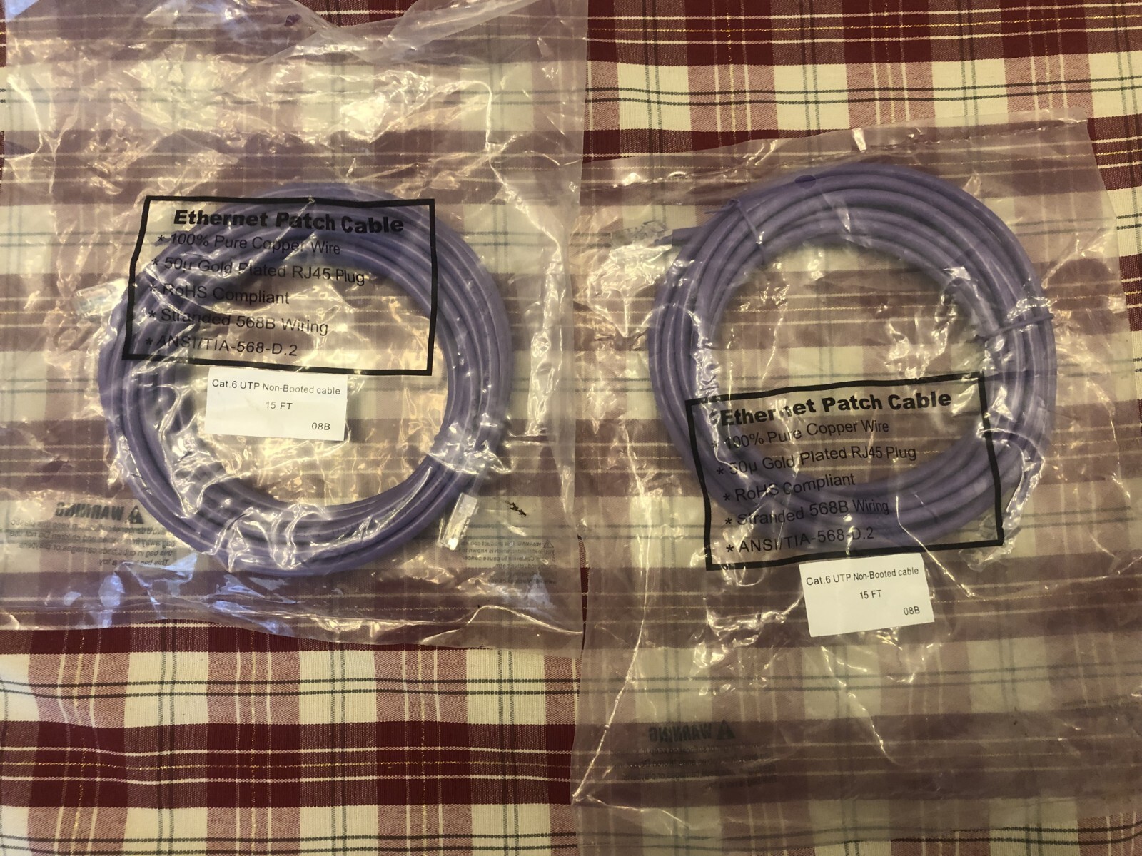 15ft Cat6 Ethernet Cable High-Speed Internet Cord  -image