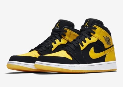 Nike air jordan 1 mid yellow and black NIB Jordan Air Jordan 1 Mid SE  main image 2