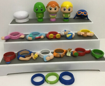 Pop On Pals Lot Of 19 Pcs Girl Turtle Spin Master Misc B