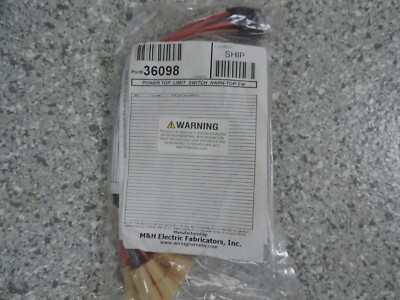 56 C1 Corvette Power Top Limit Switch Harness for Top Limit Switch--NEW!!