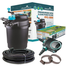 Pressurised Koi Pond Filter UV Steriliser Kits - All in One - Ponds up to 50000L