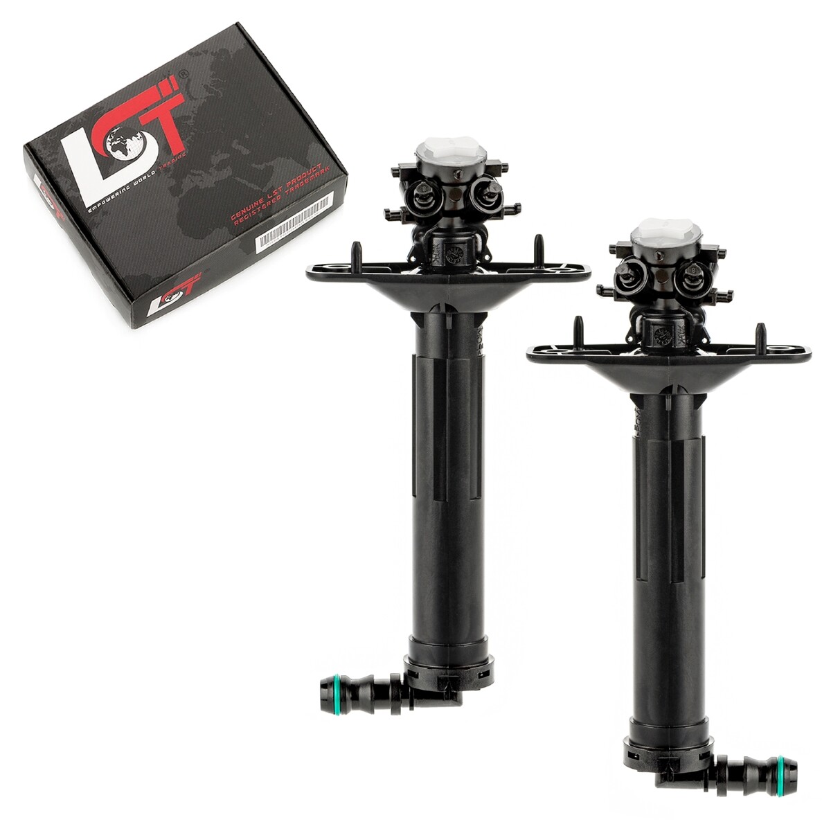 2x Headlight Telescopic Nozzle Set Left Right for Audi A6 Allroad 4GH C7 12-14