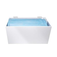 Face Mask Dispenser, Acrylic Mask Box with Cover for Personal Face Masks White 