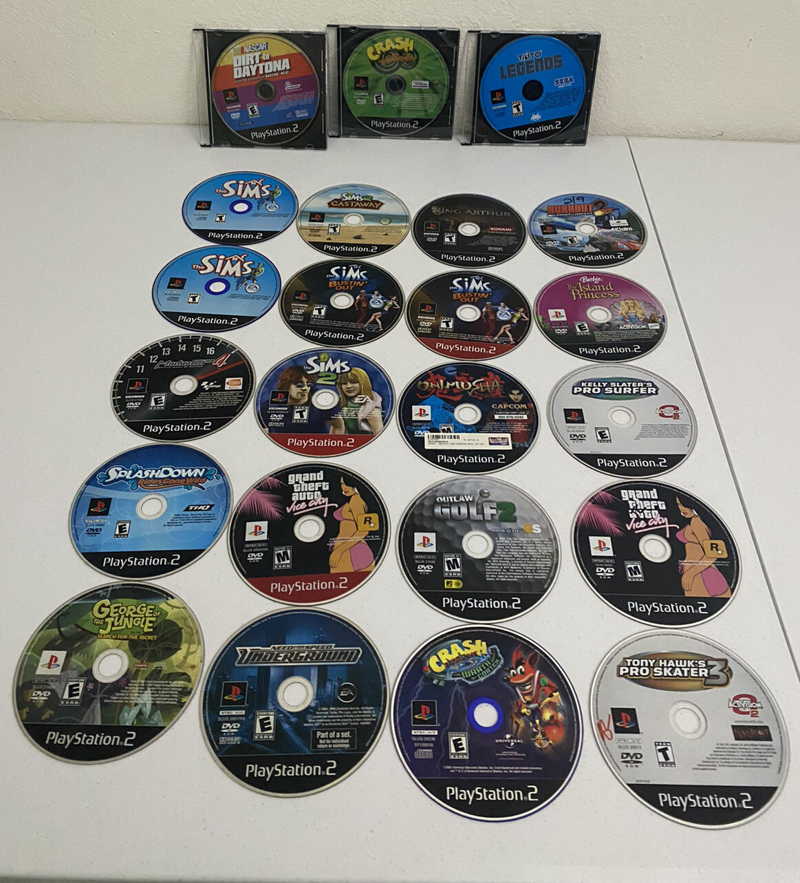 Playstation 2 Game Lot Disc Only Lot Of 23 Ps2 Untested As Is Crash