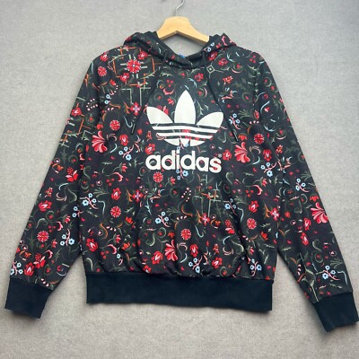 Adidas Originals Hoodie Women UK 14 M Farm Rio Floral Trefoil Firebird Superstar