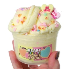 Peachybbies Slime Heart Confetti Cookie Dough Baked Sugar Cookies W/ACTIVATOR 