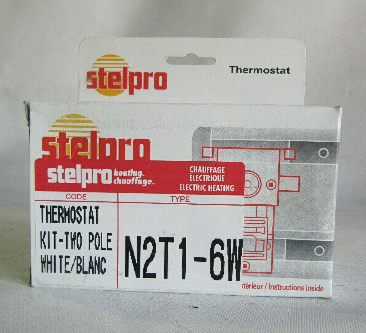 NEW) Stelpro Thermostat Kit Two-Pole White N2T1-6W | eBay