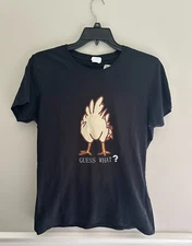 Port and Company Tshirt "Guess What" Joke Tee shirt Size L