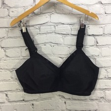 Vintage Vanity Fair Bra 38DD Style 532 Black Wire-Free Comfort Straps