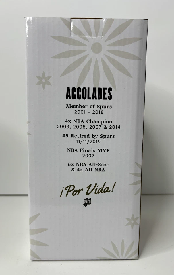 San Antonio Spurs 2022 Bobblehead 50th Anniversary Exclusive SGA Tony Parker - Image 3 of 4