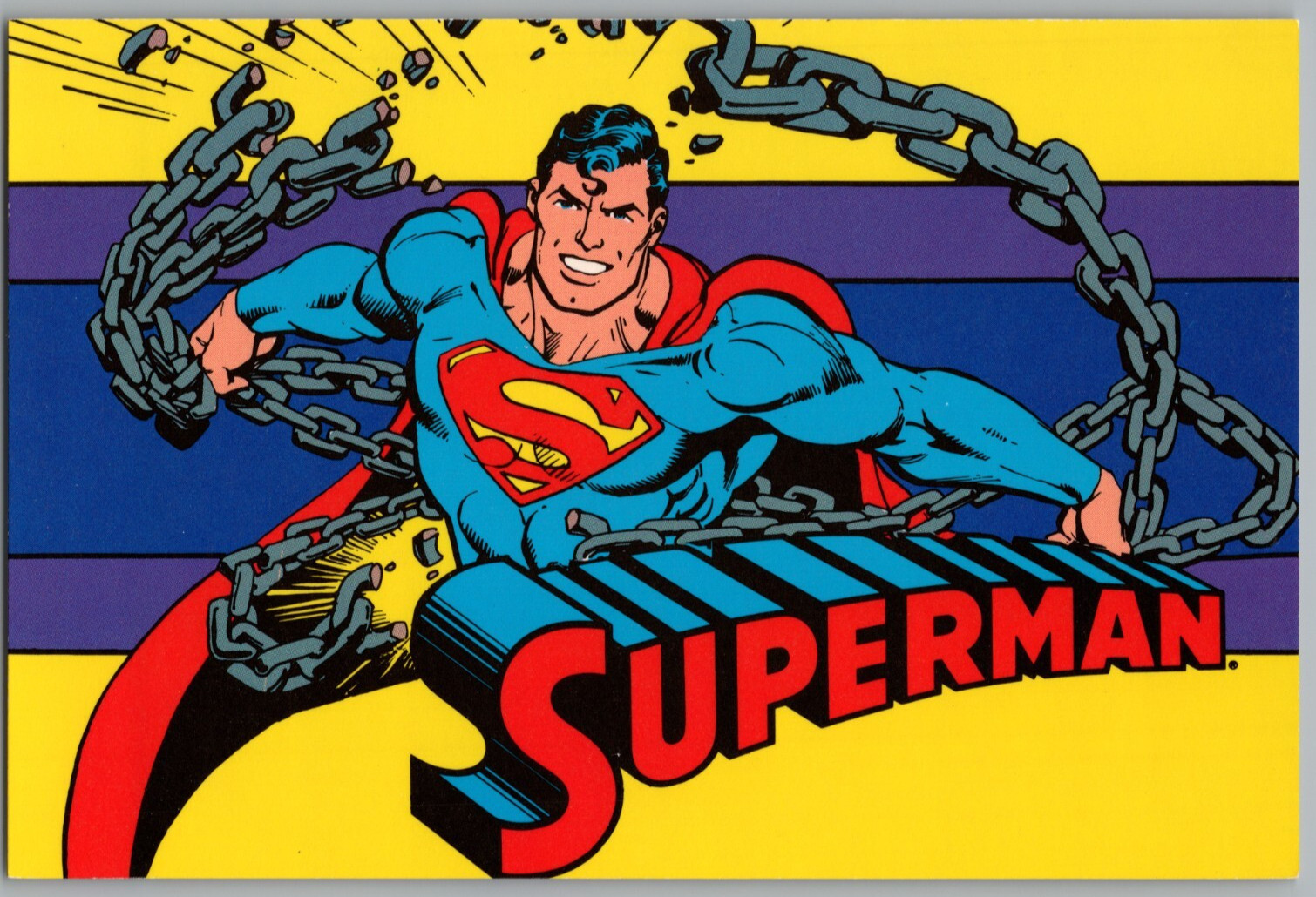 1983 DC Comics Superman National Museum of American History Smithsonian Postcard