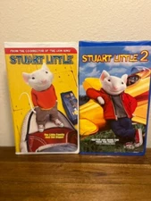 VHS Clamshell Case Stuart Little (2000) and Stuart Little 2 (2002)