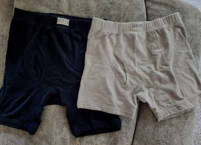 Duluth Men's Organic Cotton Set of 2 Long Black and Short Pewter Size Small