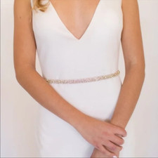 Amanda Judge Untamed Petals Rhinestone Crystal Belt -NIB