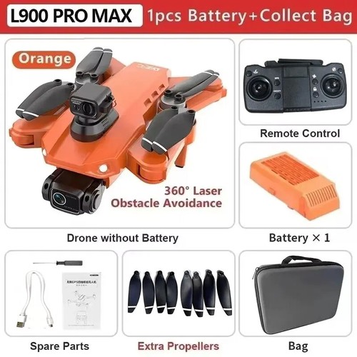 L900 Pro Max GPS Drohne Dual Kamera 5G Wifi 360° Hindernisvermeidung RC Drohne Spielzeug - Bild 10 von 28