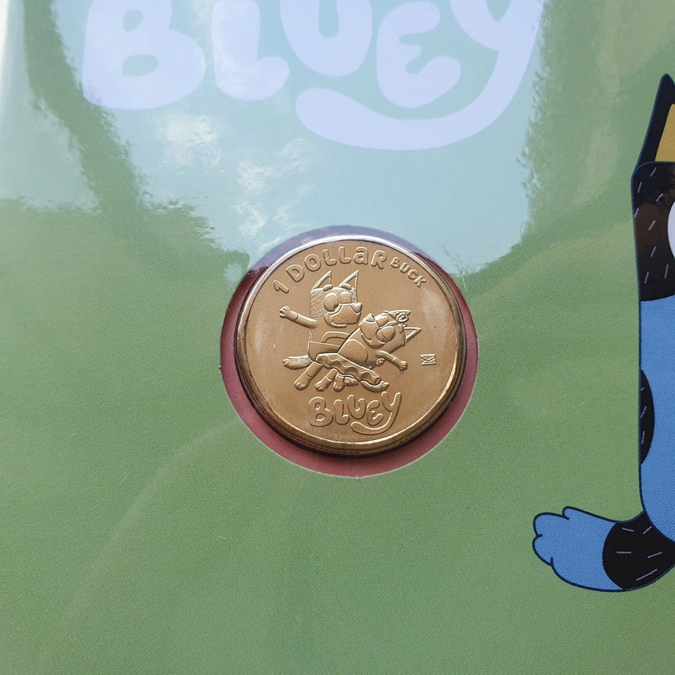 2024 Bluey - Mamá y papá $1 sobre de un dólar marca privada PNC Foto 3 de 3