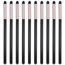 10 Pcs Eyeliner Sponge Brush Smudger Eye Shadow 12.6 0.58 cm, Black