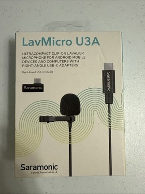 Saramonic LAVMICRO U3A Lavalier Microphone USB-C Brand New In Box