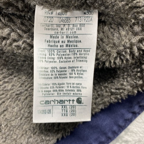 Carhartt Duck Jacke Sherpa gefüttert Damen Größe XXL 20 Faded Distressed 104292 - Bild 11 von 17
