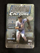 2000 Stadium Club Chrome Baseball Factory Sealed Hobby Box 24 Packs