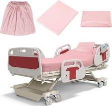 3 Pcs Hospital Bed Sheets for Home Use Extra Long Hospital Bed Fitted