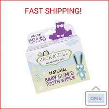 Jack N' Jill Baby Gum  Tooth Wipes - Natural  Safe, Contains only Water  Xyli