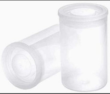 20 PCS Clear Plastic Film Canisters with Lids 35Mm Caliberempty Camera Reel Cont