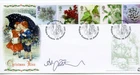 2002 XMAS GREAT BRITAIN BRADBURY FDC SIGNED ALAN TITCHMARSH 81/210 VGC