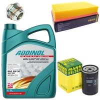 MotoröL Filter Set 5W-30 5 Liter + ÖLablassschraube FüR Audi 80 100 Coupe A6 2.8