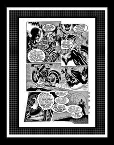 Kelley Jones Venom: The Madness #3 Ghost Rider Rare Production Art Pg 2 Monotone