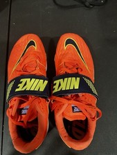 Nike Zoom HJ High Jump Elite Track Shoes Orange Size 5.5 806561-800 NWOB