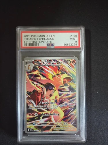 Pokemon 2025 Ethan's Typhlosion Destined Rivals #190 PSA 9